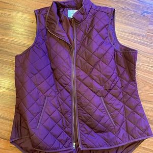 Old navy lightweight vest with gold hardware